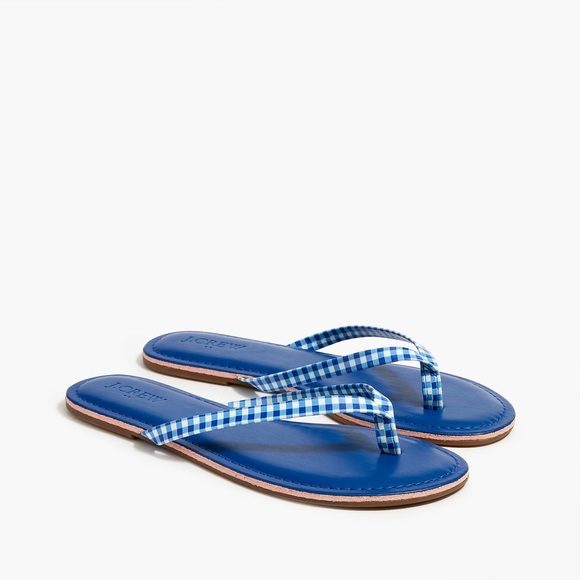 2 Pairs Flip Flops J.Crew Brand New Blue size 7-8-9 - Picture 5 of 13